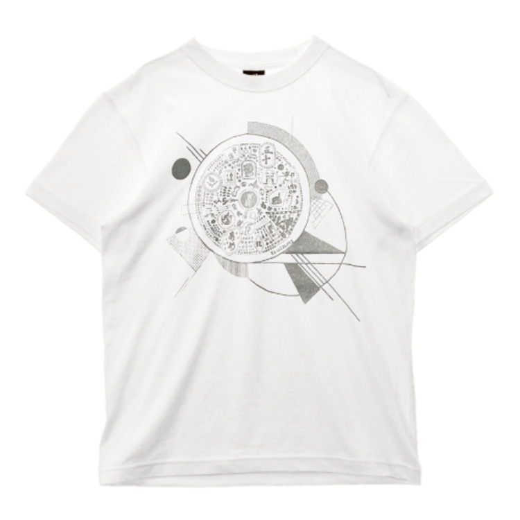YO OIZUMI ◎ goen°「大泉フィフティー曼荼羅(ホワイト)」Tシャツ