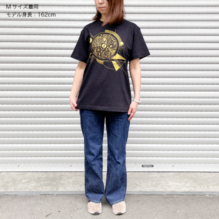 YO OIZUMI ◎ goen°「大泉フィフティー曼荼羅(ブラック)」Tシャツ