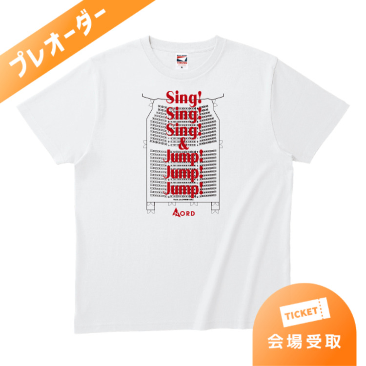 【プレオーダー】Sing!&Jump! Tシャツ(ホワイト)