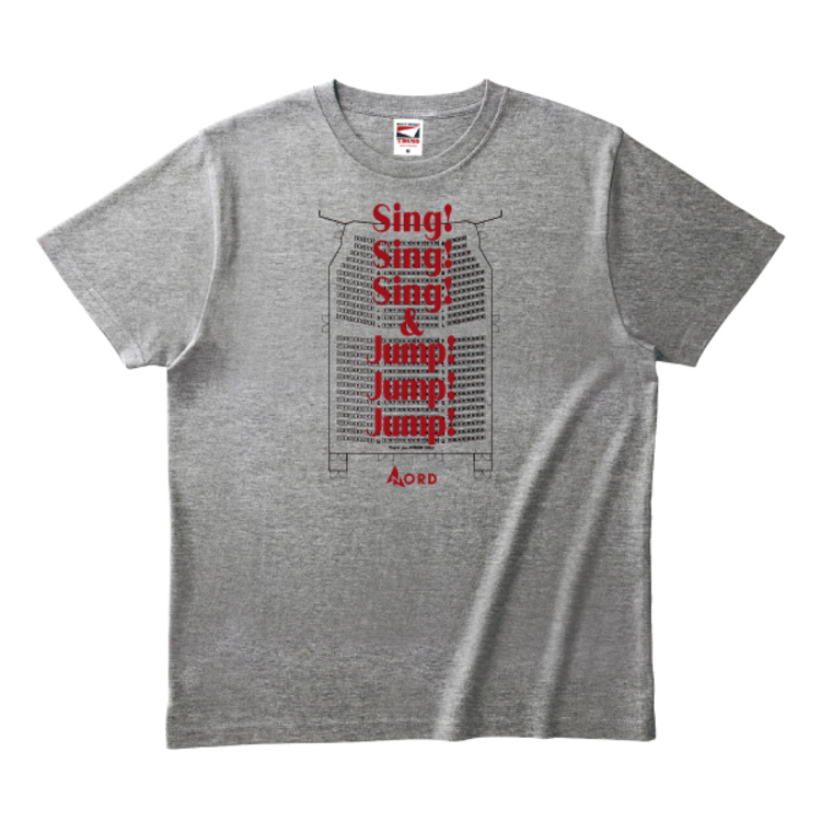 【予約商品】Sing!&Jump! Tシャツ(ヘザーグレー)