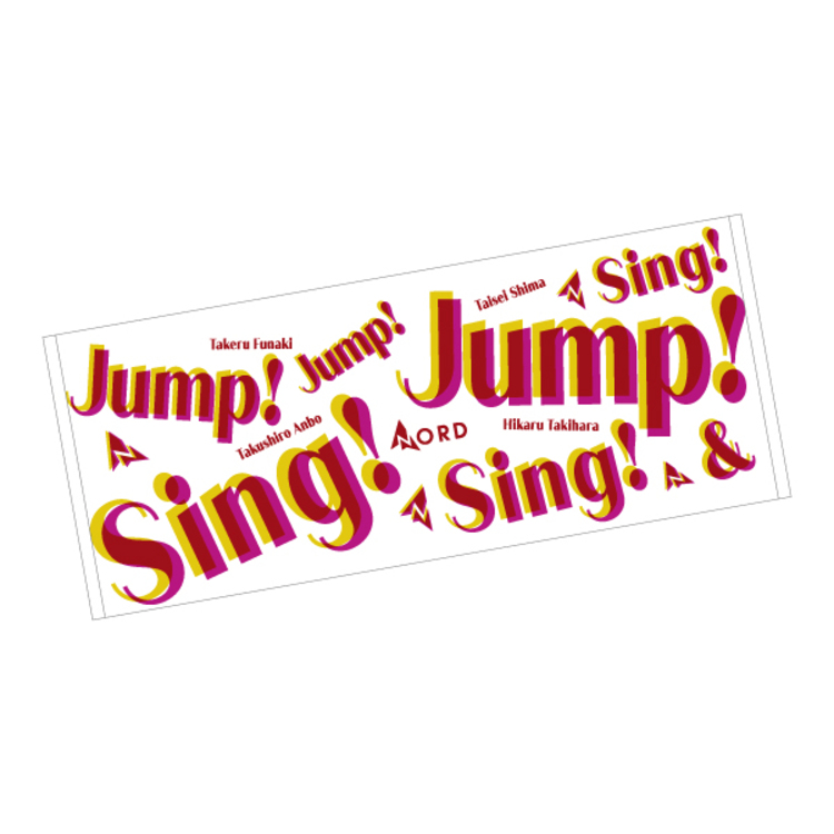 【予約商品】Sing!&Jump! フェイスタオル