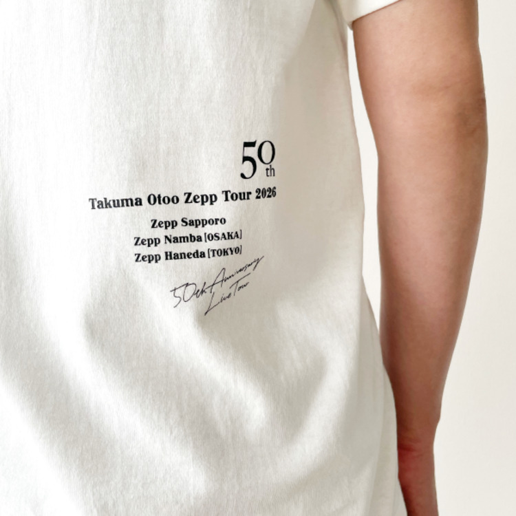 音尾琢真 Fiftieth street フォトTシャツ