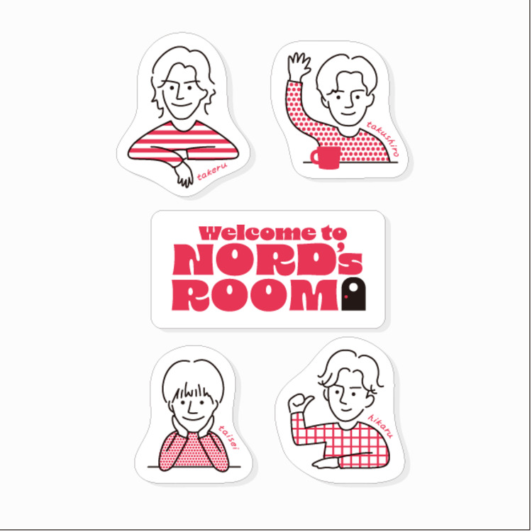 NORDの部屋 ステッカーセット
