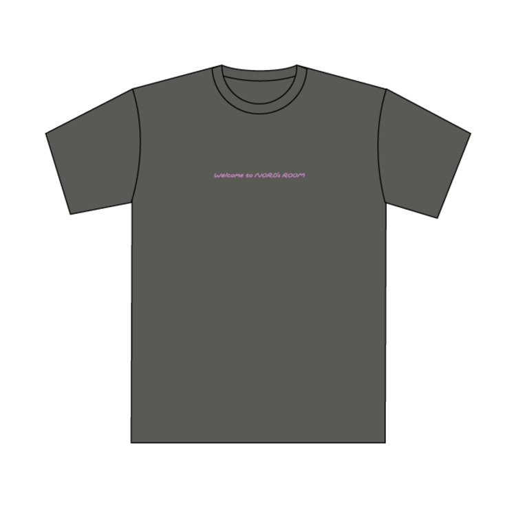 NORDの部屋Tシャツ(ヘイジーブラック)