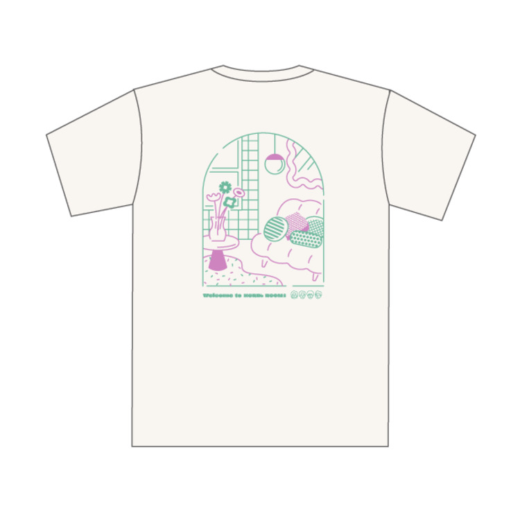 NORDの部屋Tシャツ(バニラホワイト)
