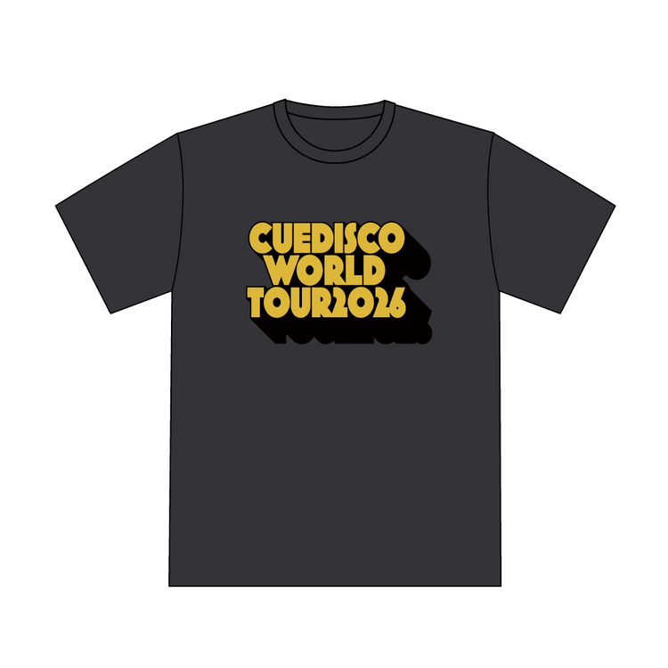 CUEDISCO WORLD TOUR 2026 SUPER ULTRA RARE T-SHIRT(ディスコブラック)