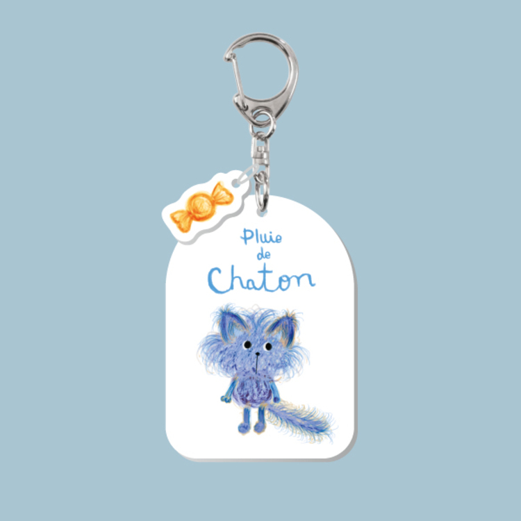 こねこのあめアクリルキーホルダー